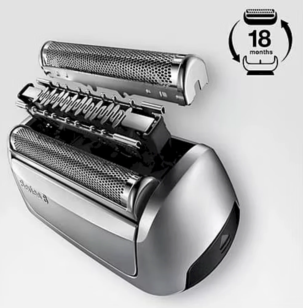 Braun 83M galvutės kasetė su atskirtomis detalėmis