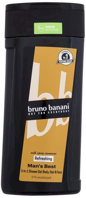 Bruno Banani Man´s Best With Spicy Cinnamon Dušo želė vyrams, 250 ml