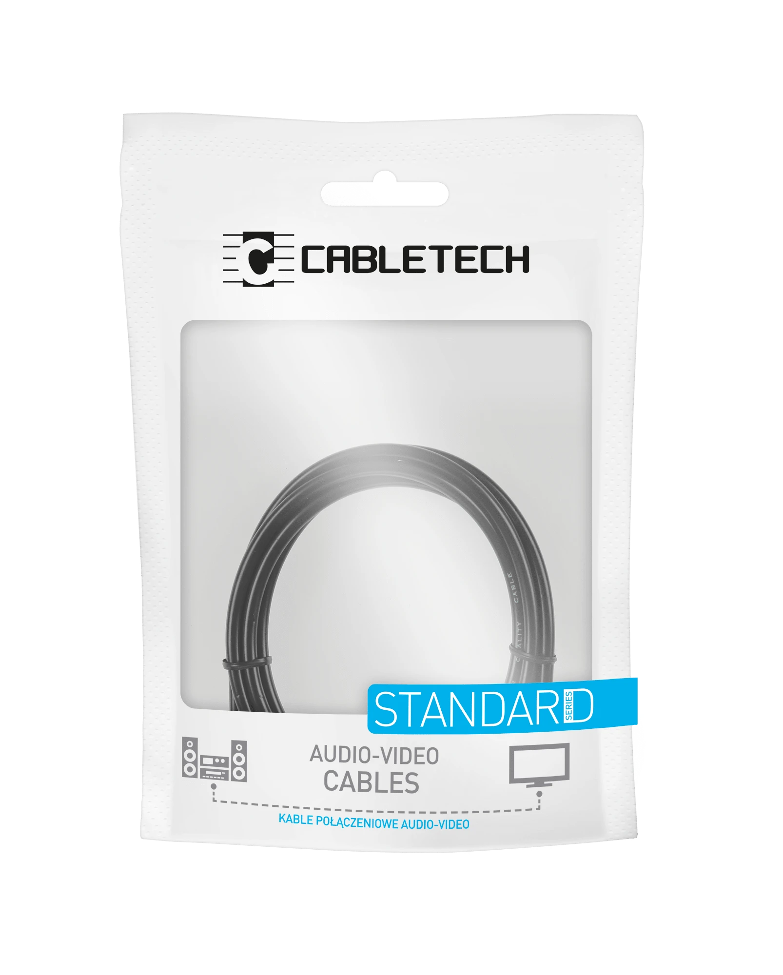 Jack kabelis 3.5-2RCA 1.8 m Cabletech standartas