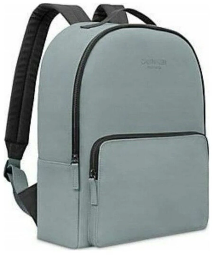 Calvin Klein, Mokyklinė, Poliuretano, Tekstilinė Kuprinė, Pilka, Kelioninė, Unisex