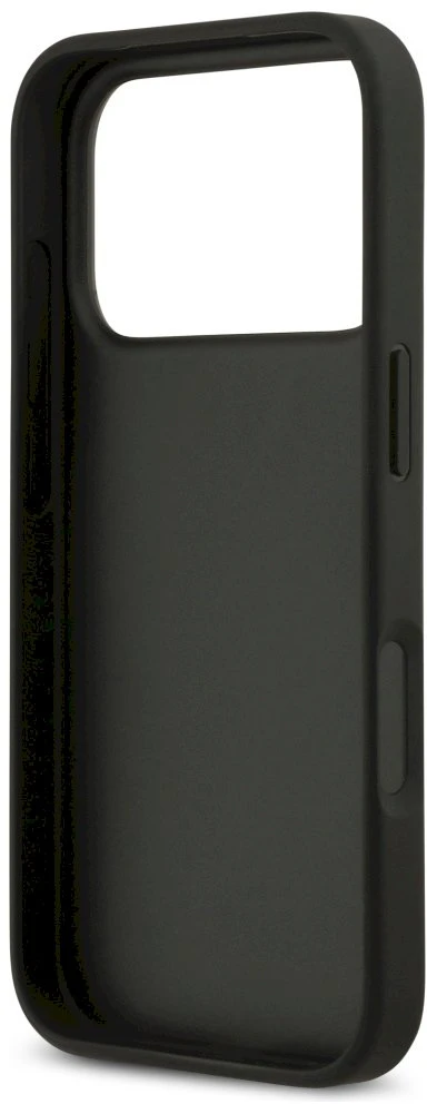 Dėklas Guess 4G Double Card Triangle skirtas Apple iPhone 17 Pro juodos spalvos