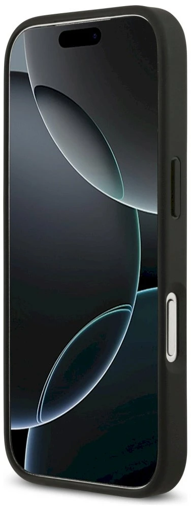 Dėklas Guess 4G Double Card Triangle skirtas Apple iPhone 17 Pro juodos spalvos
