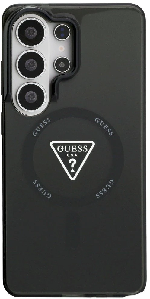 Dėklas Guess IML Gradient Triangle MagSafe Samsung Galaxy S26 Ultra juodos spalvos