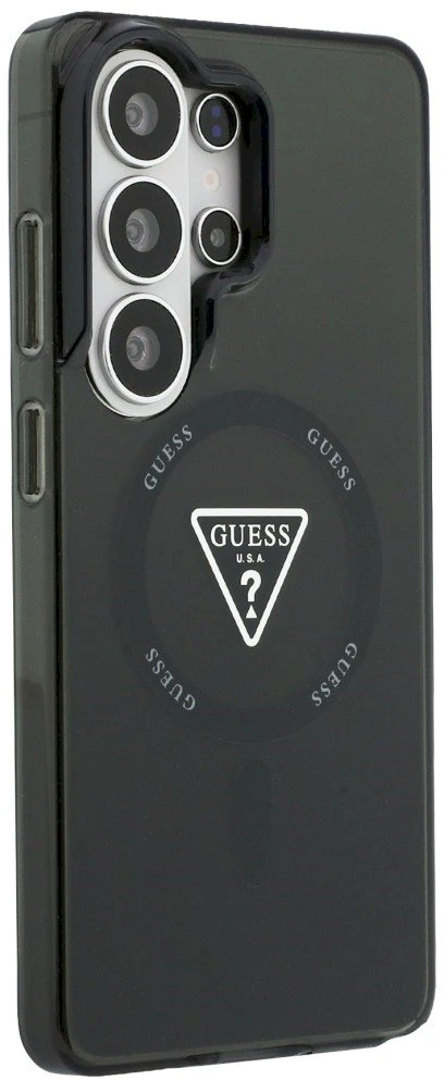 Dėklas Guess IML Gradient Triangle MagSafe Samsung Galaxy S26 Ultra juodos spalvos