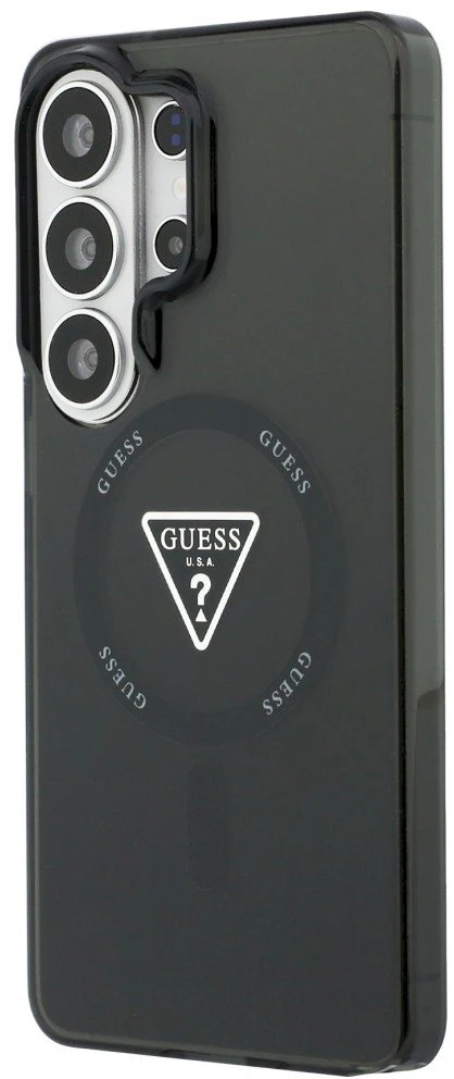 Dėklas Guess IML Gradient Triangle MagSafe Samsung Galaxy S26 Ultra juodos spalvos