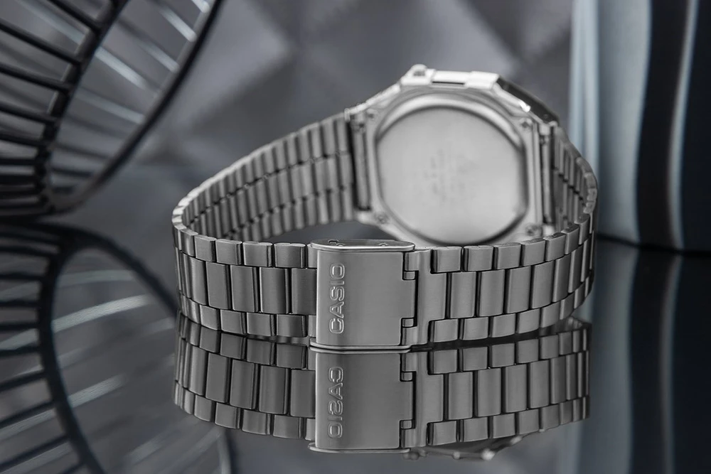 Vyriškas laikrodis CASIO A168WGG-1BDF (zd088d) - KLASYKA + BOX