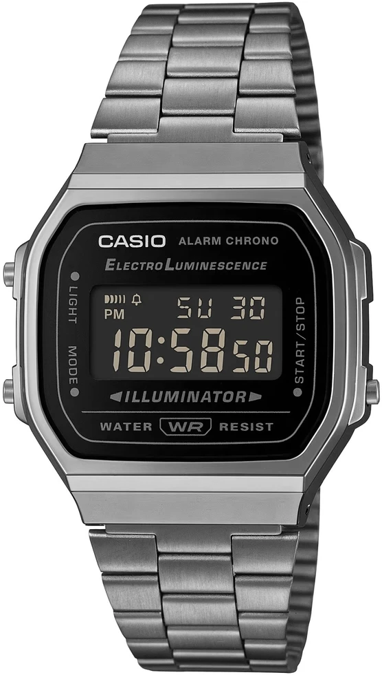 Vyriškas laikrodis CASIO A168WGG-1BDF (zd088d) - KLASYKA + BOX
