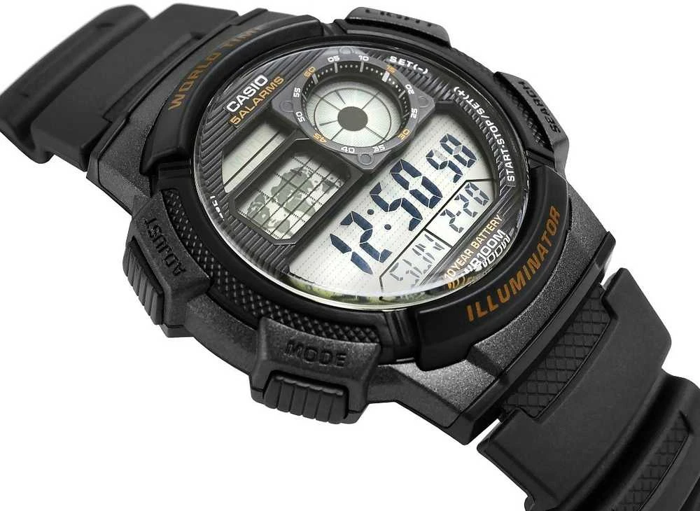 VYRIŠKAS LAIKRODIS CASIO AE-1000W 1AV (zd073a) - WORLD TIME