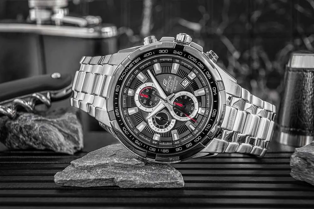 Vyriškas laikrodis CASIO EDIFICE EFR-539D-1A – 10ATM (zd114a) + DĖŽĖ