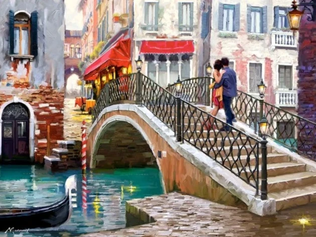 Castorland Dėlionė 2000 vnt. - Venecijos tiltas