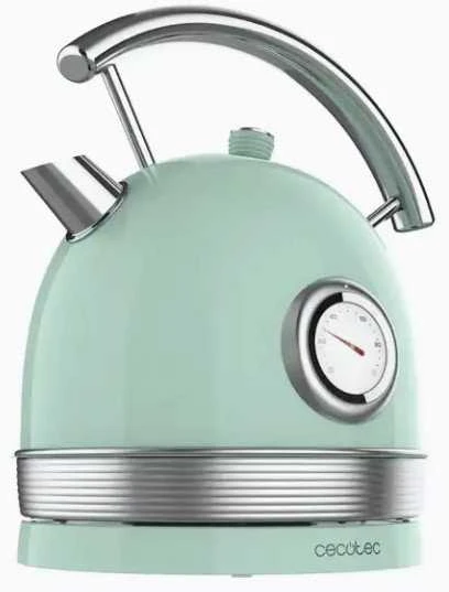 Cecotec Virdulys | ThermoSense 420 Vintage | 2200 W | Electric | 1.8 L | Nerūdijantis plienas | 360° rotational base | Light Žalias