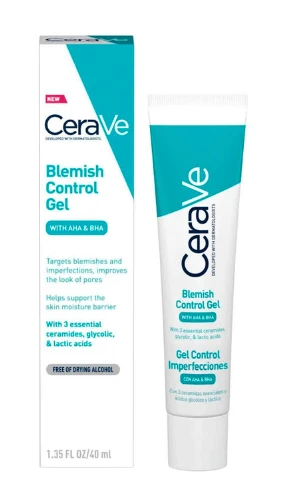 Cerave Blemish Control Gel gelis probleminei odai su rūgštimis, 40 ml