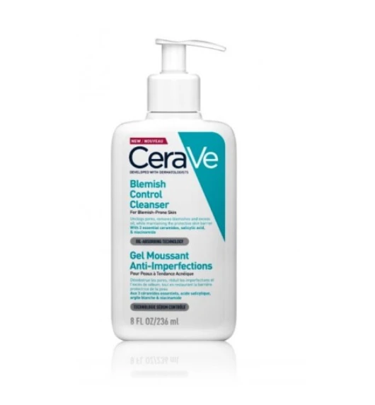 Veido prausiklis probleminei odai Cerave Blemish Control Cleanser, 236 ml