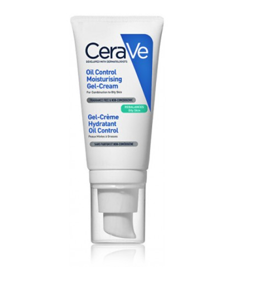 CeraVe Oil Control Moisturising Gel gelinis veido kremas, 52 ml