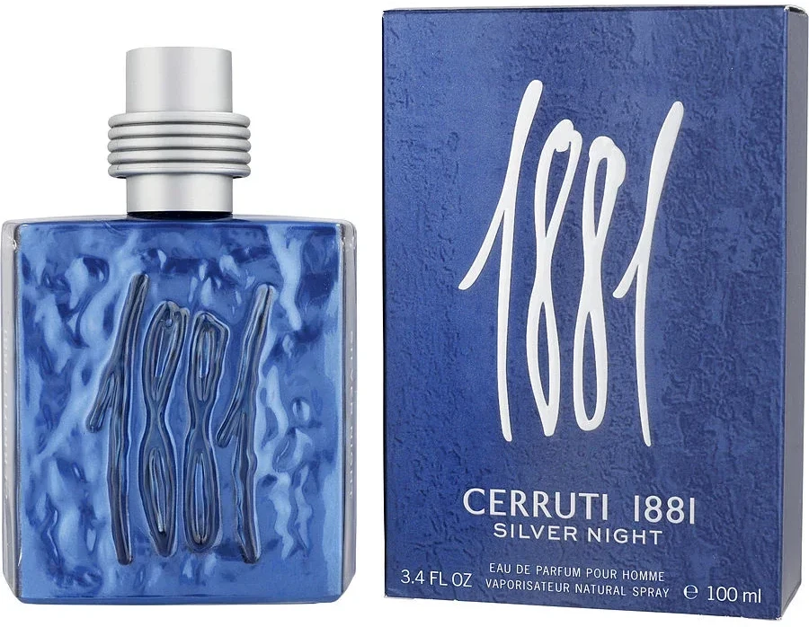 Cerruti 1881 Sidabrinis Night EDP parfumuotas vanduo vyrams, 50 ml