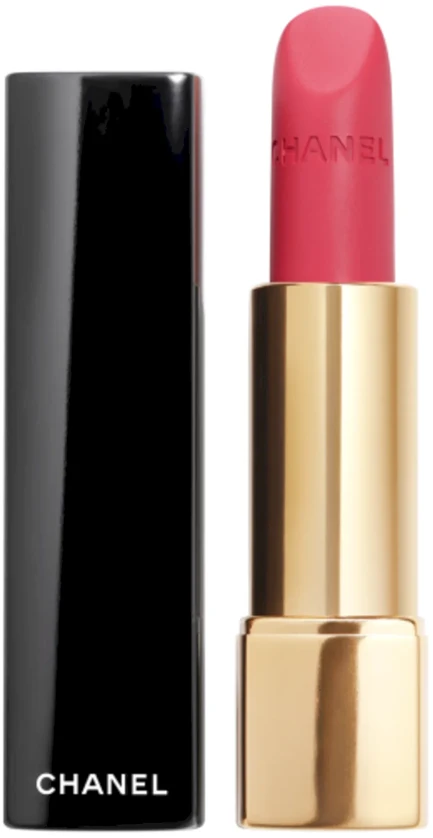 Chanel Rouge Allure Velvet švytintys matiniai lūpų dažai, 3,5 g, spalva: 43 - LA FAVORITE