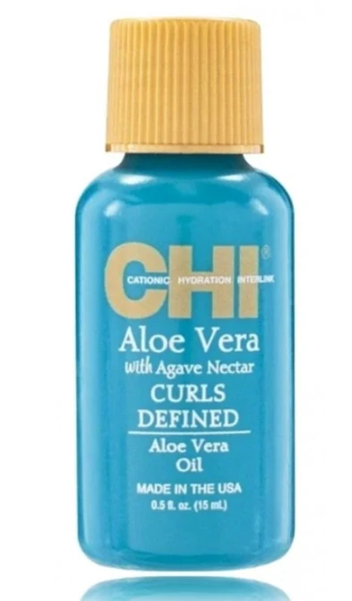 Aliejus garbanotiems plaukams CHI Aloe Vera with Agave Nectar Curls Defined Oil 89ml