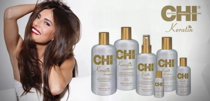 Nenuskalaujamas pažeistų plaukų kondicionierius su keratinu CHI Keratin Leave-in Conditioner 177 ml