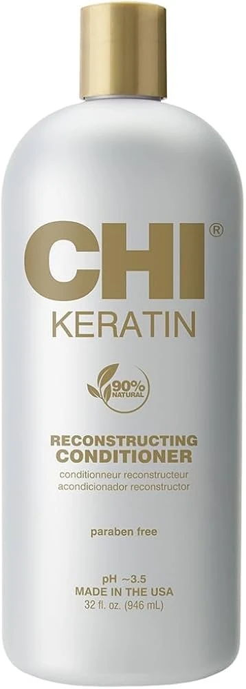 Atkuriamasis pažeistų plaukų kondiocionierius CHI Keratin Conditioner 946 ml