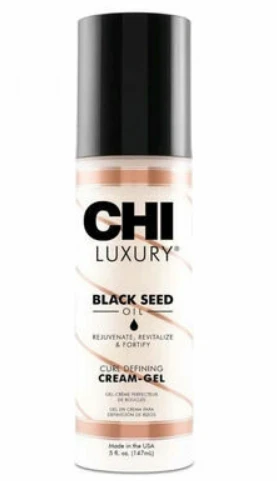 Kremas-gelis CHI Luxury Juodas Seed Oil Curl Defining Kreminis-Gel 148ml