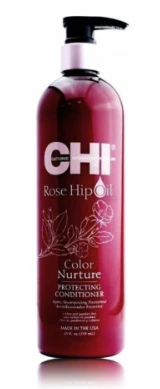 Farouk Systems CHI Rose Hip Oil kondicionierius dažytiems plaukams su erškėtuogių aliejumi, 739 ml