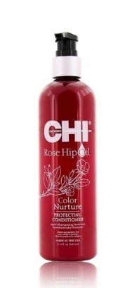Farouk Systems CHI Rose Hip Oil kondicionierius dažytiems plaukams su erškėtuogių aliejumi, 739 ml