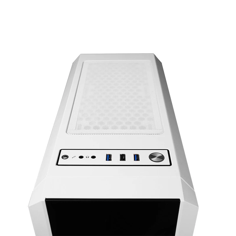 CHIEFTEC Scorpion 3 Baltas leidimo ATX žaidimai su 4x120 A-RGB ventiliatoriumi 2 grūdinto stiklo šonuose ir priekyje