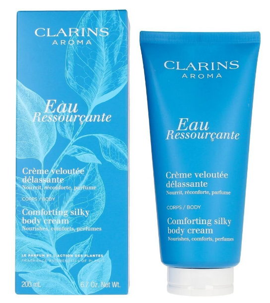 Clarins Aroma Eau Ressourcante Comforting Silky Body Kreminis Body Kreminis moterims, 200 ml