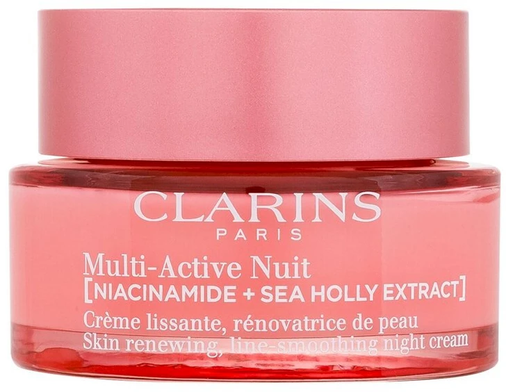 Clarins Multi-Active Nuit Night Kreminis naktinis veido kremas sausai odai, 50 ml