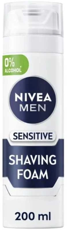 Nivea Men Sensitive skutimosi putos, 200 ml