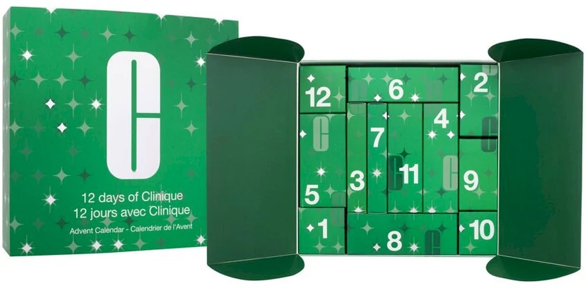 Clinique 12 dienų advento kalendorius su atveriamomis durimis
