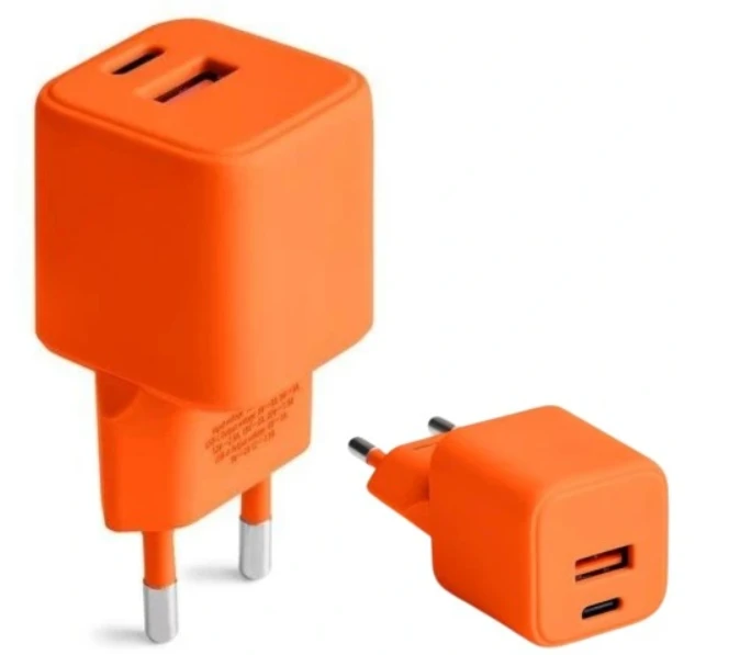 COLORUM sieninis įkroviklis USB-A + USB-C PD 30W CLS30-AC-10 xOrange