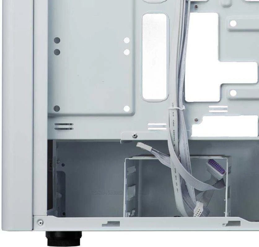 „Cooler Master Elite 502“ kompiuterio korpusas, „Midi-Tower“, ATX, ARGB, grūdintas stiklas - baltas