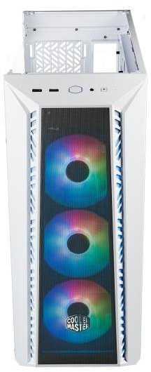 Cooler Master dėklas MasterBox 520 Baltas, ATX, be maitinimo, permatomas šonas, baltas