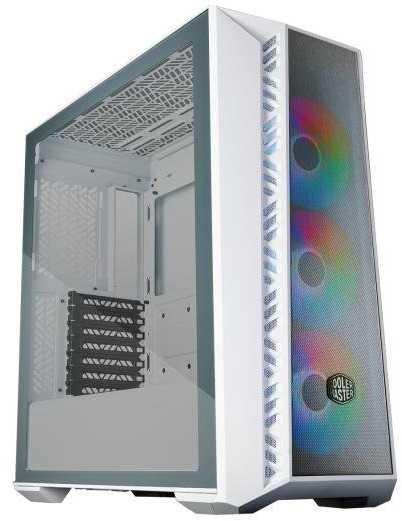 Cooler Master dėklas MasterBox 520 Baltas, ATX, be maitinimo, permatomas šonas, baltas