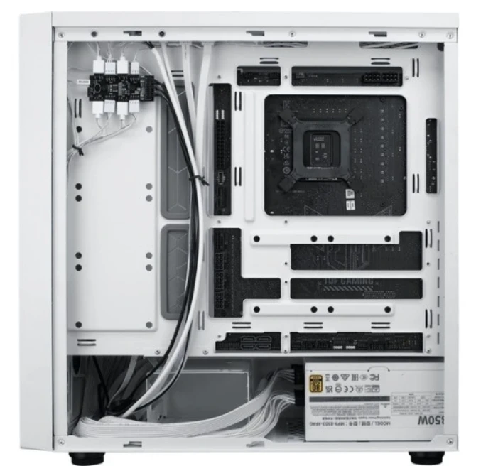 Kompiuterio Korpusas - Cooler Master MasterBox 600 Baltas su Multicolor Apšvietimu