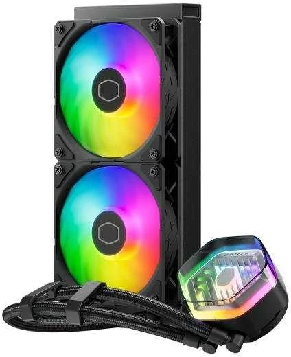 Procesoriaus Aušintuvas - Cooler Master MasterLiquid 240 ARGB Baltas