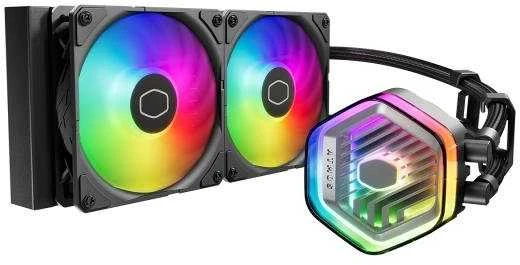 Procesoriaus Aušintuvas - Cooler Master MasterLiquid 240 ARGB Baltas