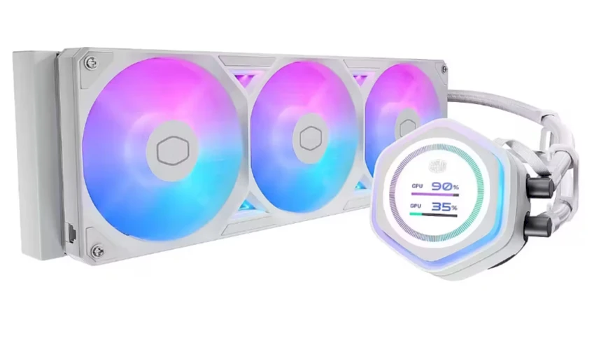 Carruzzo Cooler Master MasterLiquid Atmos II 360 LCD Juodas Procesorius Aušinimo skysčiu rinkinys 12 cm Juoda 1 vnt