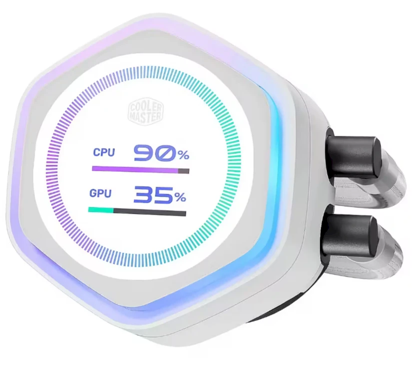 Carruzzo Cooler Master MasterLiquid Atmos II 360 LCD Juodas Procesorius Aušinimo skysčiu rinkinys 12 cm Juoda 1 vnt