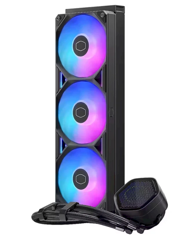 Carruzzo Cooler Master MasterLiquid Atmos II 360 Pixel LED Juodas Procesorius Aušinimo skysčiu rinkinys 12 cm Juoda 1 vnt