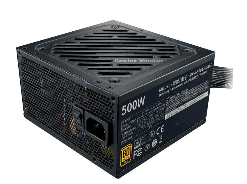 „Cooler Master“ MPW-5001-ACAAG-NL maitinimo blokas 500W 80 Plus Gold