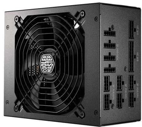 „Cooler Master MWE V2“, 80 PLUS auksinis maitinimo šaltinis, modulinis, PCIe 5.1 - 1.250 W, juodas