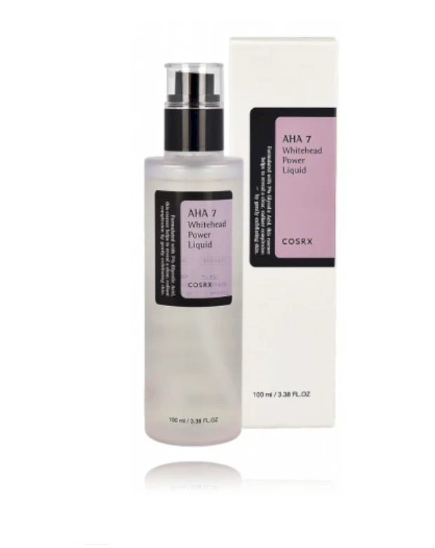 COSRX AHA 7 Whitehead Power Liquid Skystas veido odos šveitiklis su AHA rūgštimis, 100 ml