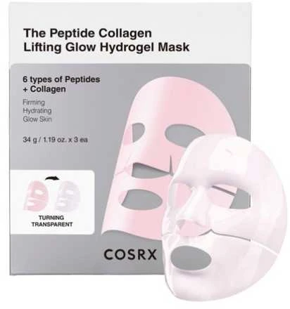 „Cosrx The Peptide“ kolageno stangrinamoji ir švytinti hidrogelio kaukė, 102 g