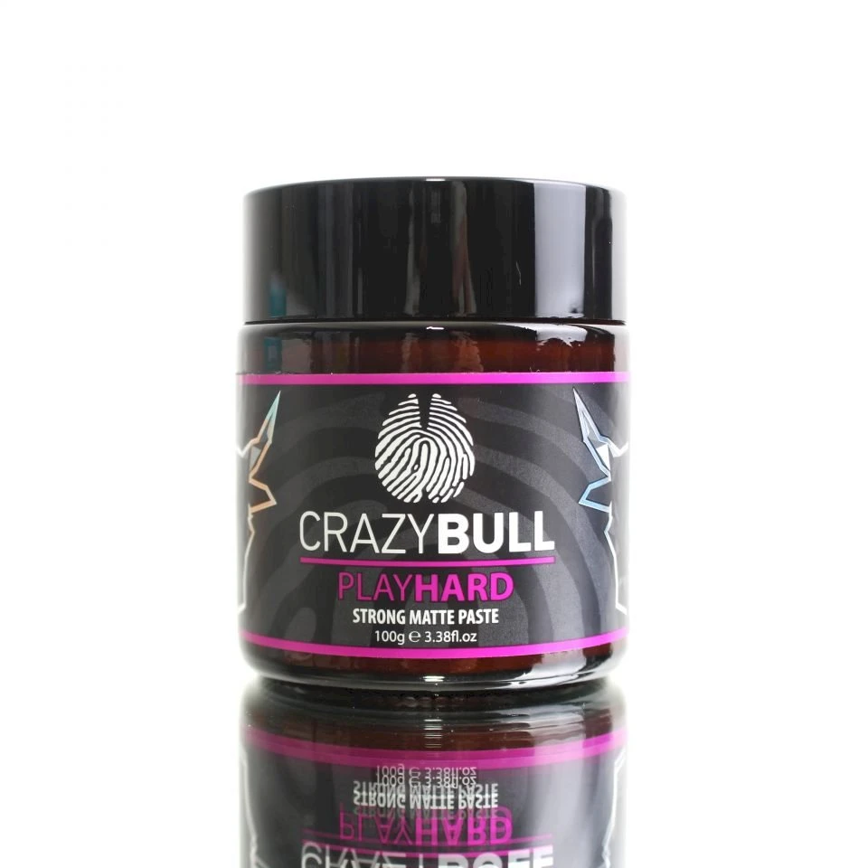 Crazy Bull „Play Hard“ stipri matinė pasta plaukų kremams, 100 g