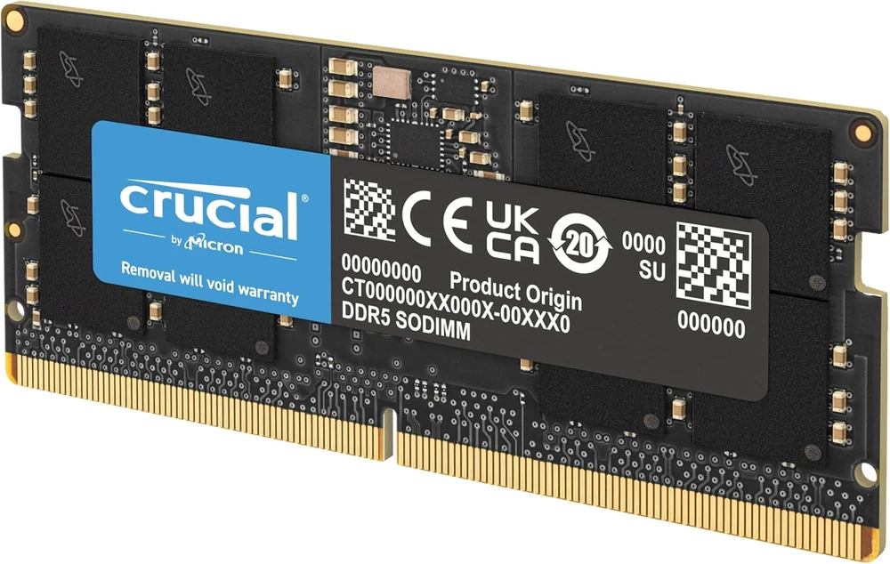 Nešiojamo kompiuterio atmintis Crucial Labai svarbus 16 GB DDR5-5600 SODIMM CL46 (16 Gbit)