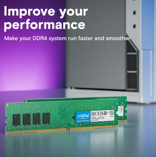 Crucial DDR4 operatyvioji atmintis su našumo užrašu