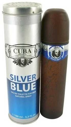 Cuba Sidabrinis Mėlyna EDT tualetinis vanduo vyrams, 100 ml