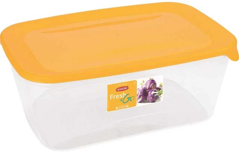 Keter CURVER MAISTO DĖŽUTĖ „FRESH&GO” 3L /GELTONA/SKAIDRI